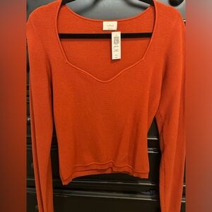 NWT Wilfred Tuscany Sweater in Revel Red Size XL